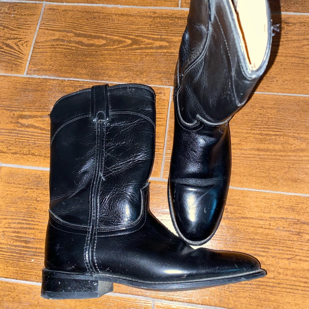 Black Roper Cowboy boots